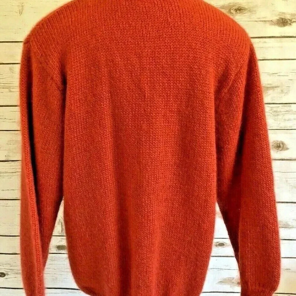 Women Long Sleeve Pull Over Partial Button Down Collar Casual Sweater Size Large - Picture 12 of 12